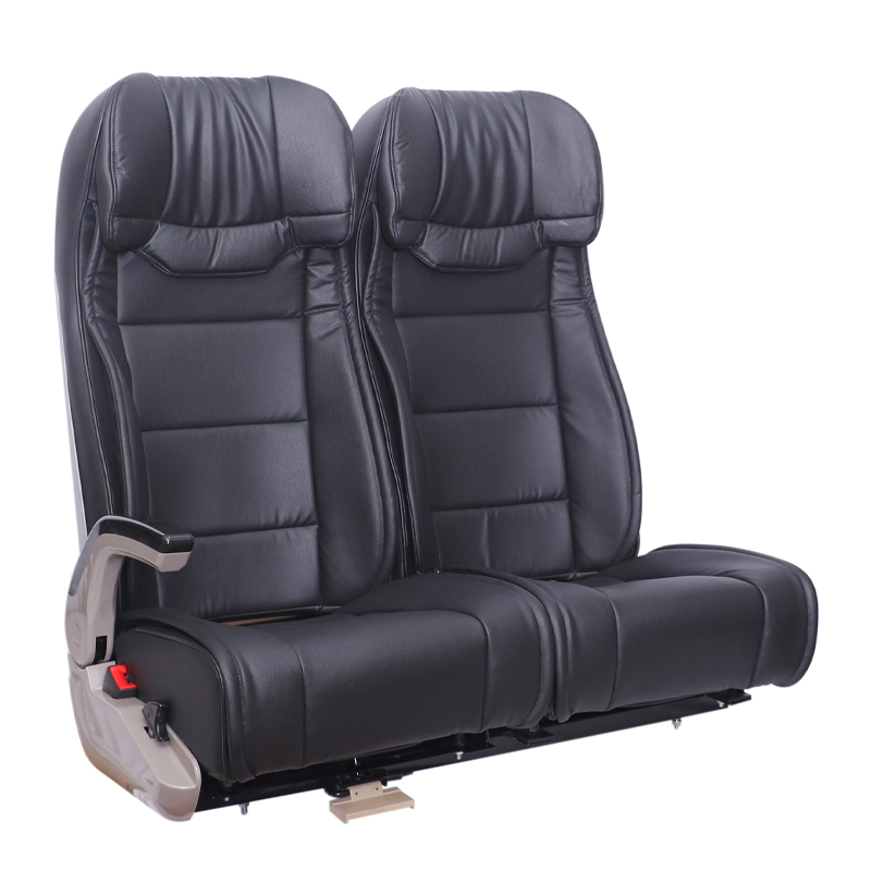 Bus Rear Two-seater Commercial Vehicle Rear Seat with Mesh Bag Armrest Soft And Comfortable
