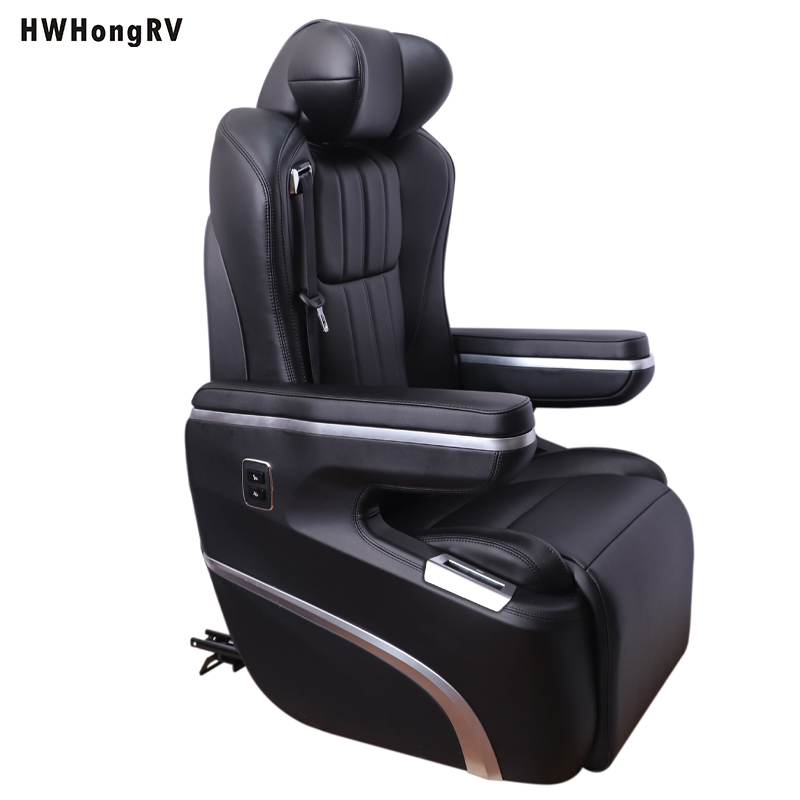 HWHongRV Luxury Electrical RV seat Luxury Leather Seating Interior MPV VAN RV Limousine seats with touch control screen
