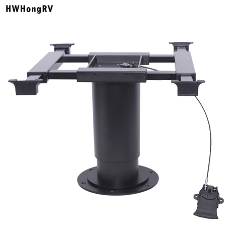 HWHongRV Height Adjustable Pneumatic gas Lifting Table Pedestal Table Base for Boat /Marine/Caravan/RV