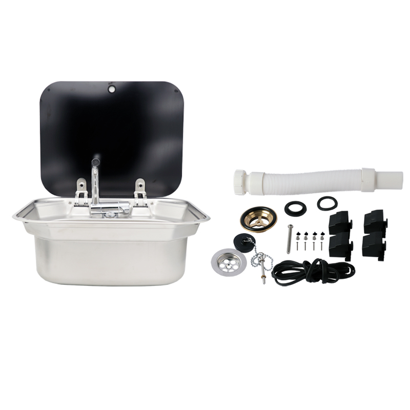 The Washbasin with Cover Goes Straight into The Water