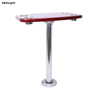HWHongRV Easy to disassemble camper van rv table support with oak table top Aluminum alloy