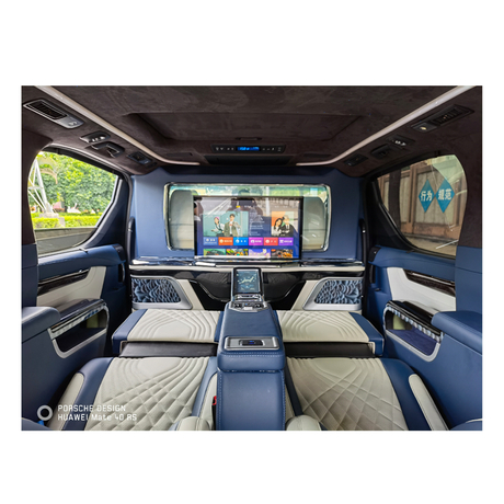 HWHongRV minibus vip car divider for limousine van with the RV business class electrical seat