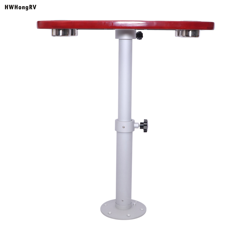 HWHongRV Easy to Detachable motor home marine Any height adjustable table legs with oak table top Aluminum alloy